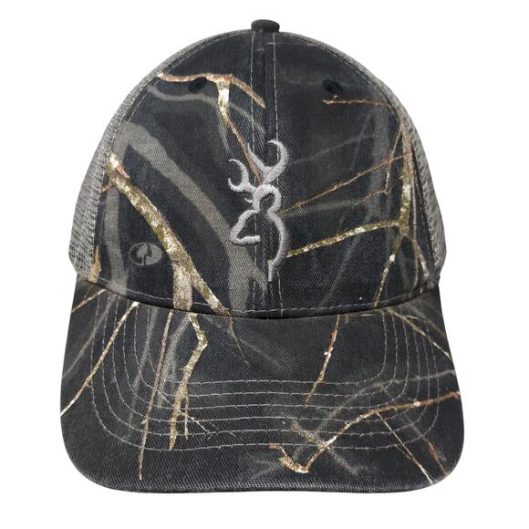 Browning Snapback Trucker Hat Multicolor One Size Adjustable Mesh Back Camo - Picture 1 of 9